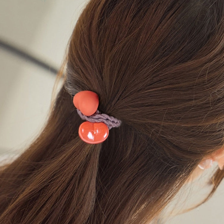 2 PCS Ceramic Heart Frosted And Glossy Women Hairband Hair Accessories