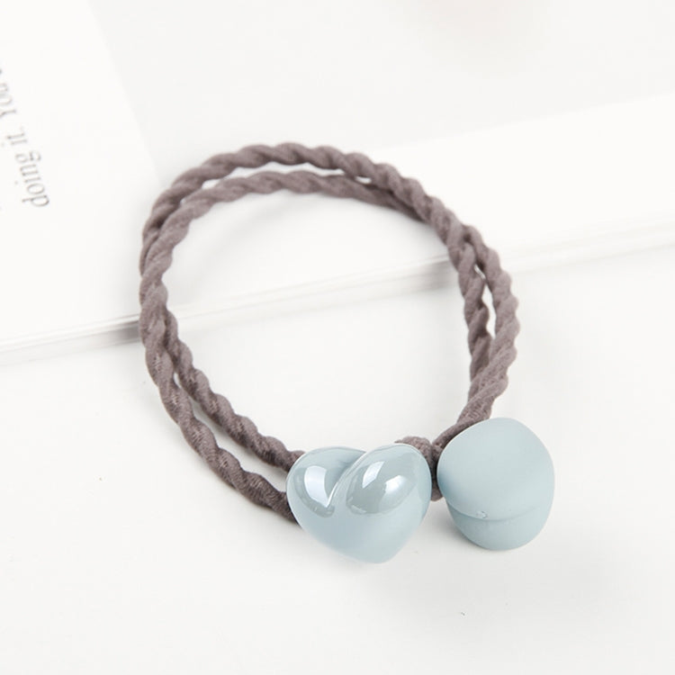 2 PCS Ceramic Heart Frosted And Glossy Women Hairband Hair Accessories