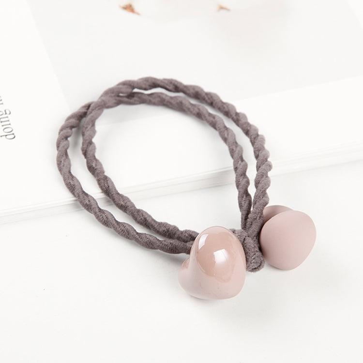 2 PCS Ceramic Heart Frosted And Glossy Women Hairband Hair Accessories