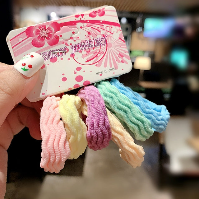2 Sets Sweet Girl High Elasticity Does Not Hurt Hair Band hair Accessories