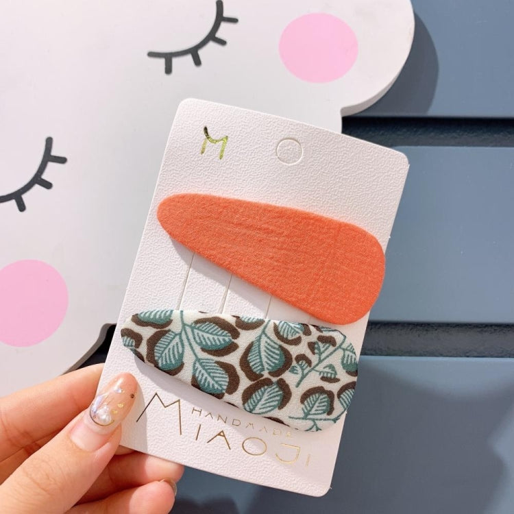 Simple Fabric Color Matching BB Clip Girls Hair Accessories