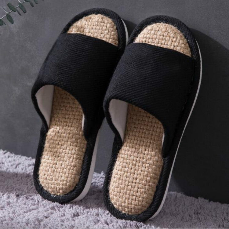 Unisex Slippers Home Indoor Cotton Fabric Slippers, Size:38