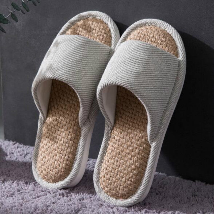 Unisex Slippers Home Indoor Cotton Fabric Slippers, Size:39