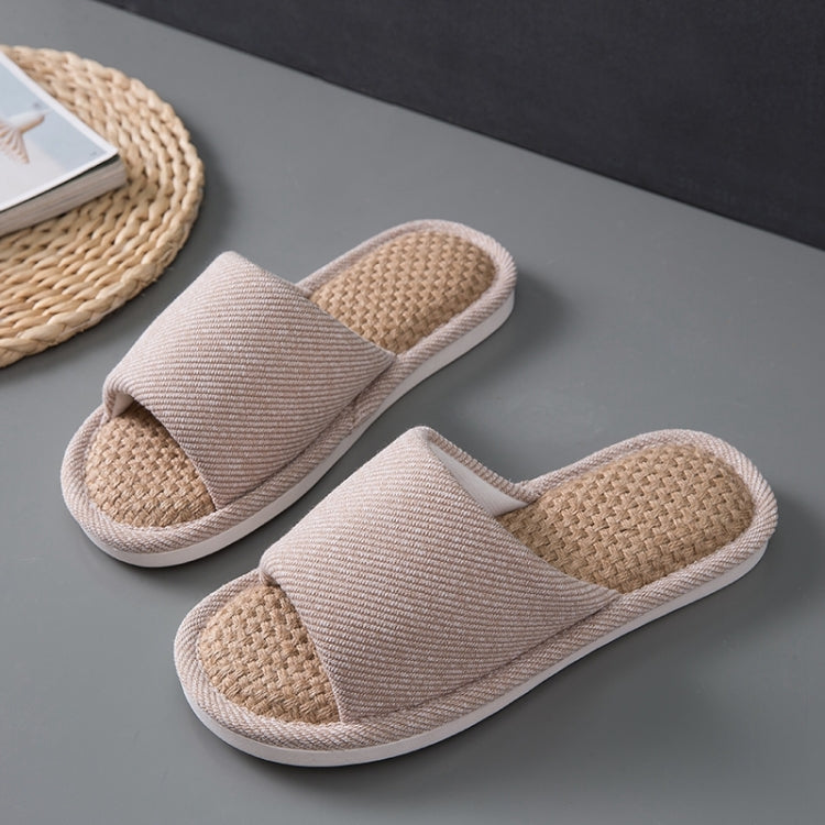 Unisex Slippers Home Indoor Cotton Fabric Slippers, Size:39
