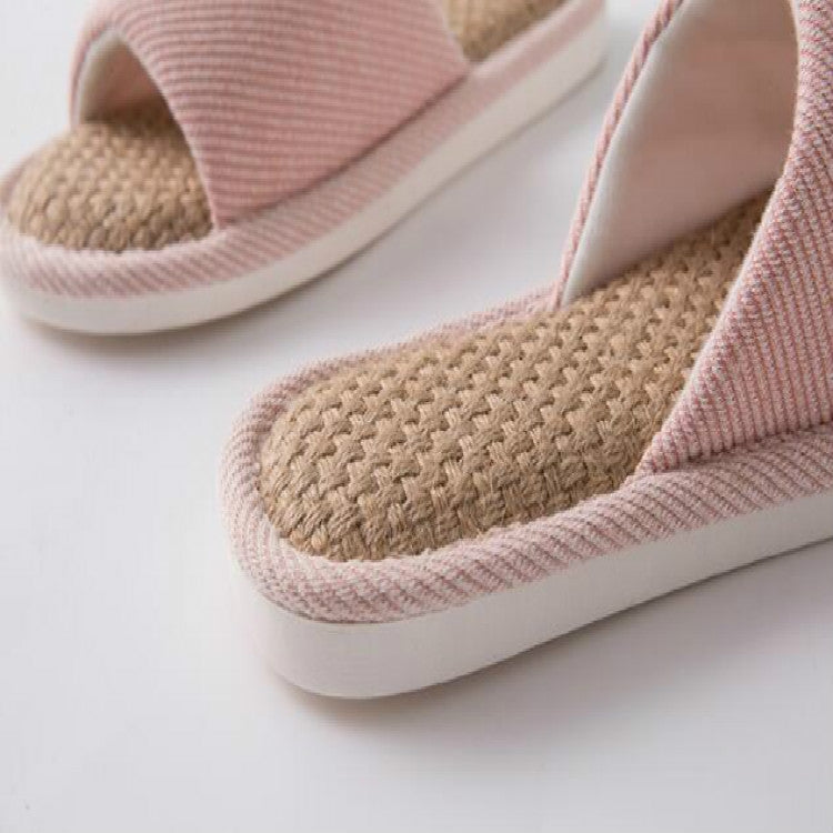 Unisex Slippers Home Indoor Cotton Fabric Slippers, Size:39