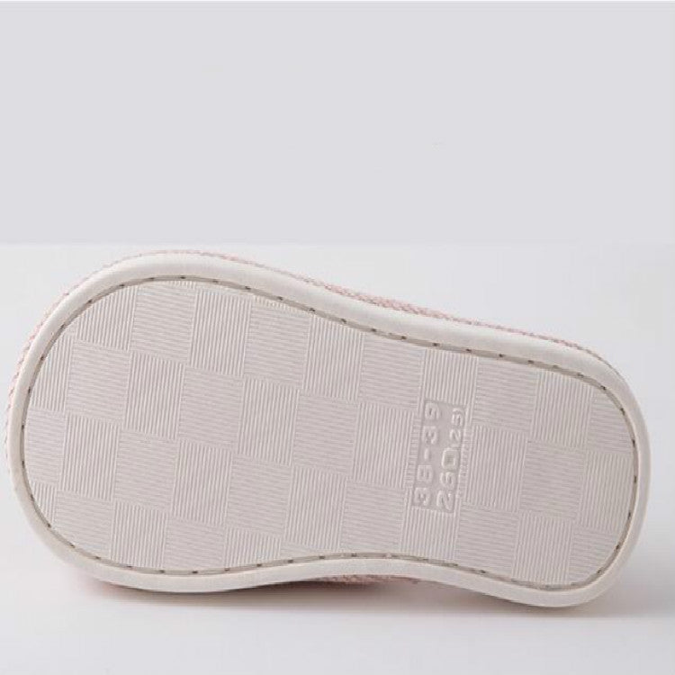 Unisex Slippers Home Indoor Cotton Fabric Slippers, Size:39