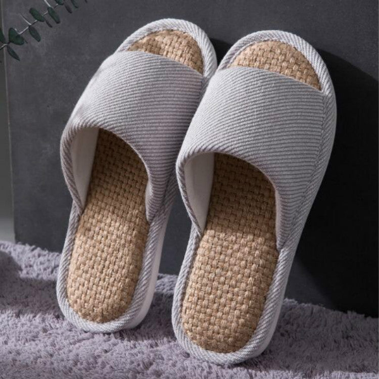 Unisex Slippers Home Indoor Cotton Fabric Slippers, Size:39