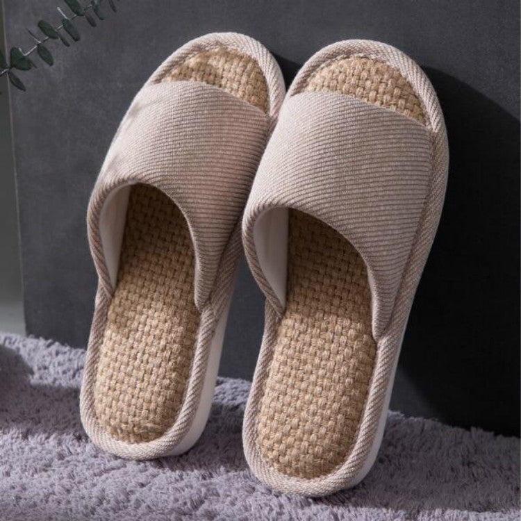 Unisex Slippers Home Indoor Cotton Fabric Slippers, Size:39