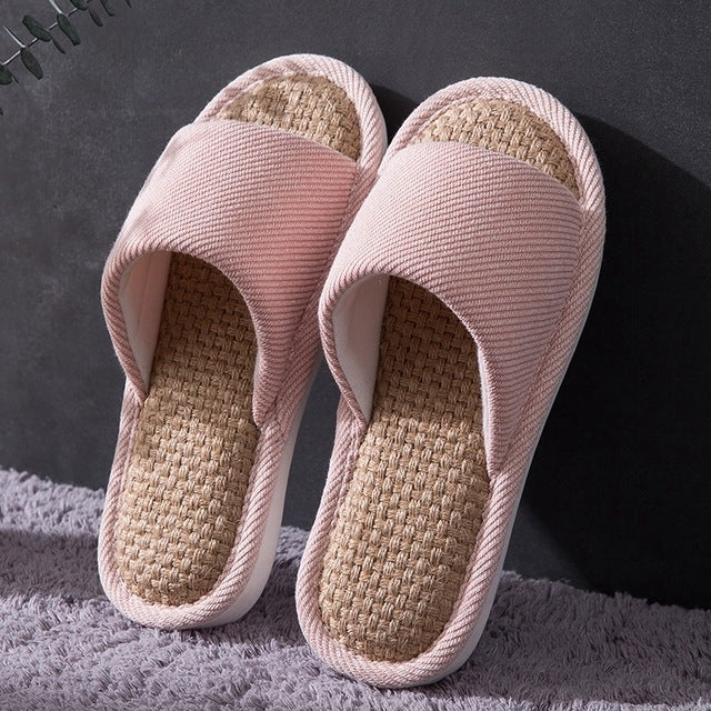 Unisex Slippers Home Indoor Cotton Fabric Slippers, Size:41