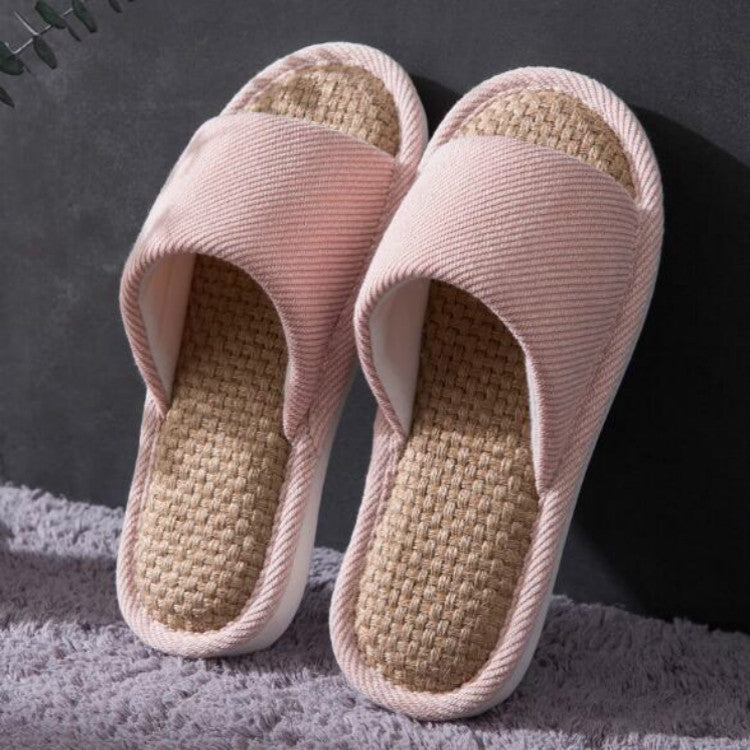 Unisex Slippers Home Indoor Cotton Fabric Slippers, Size:41