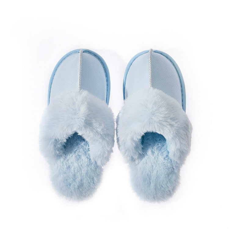 Women Solid Color Warm Plush Slippers, Size:37