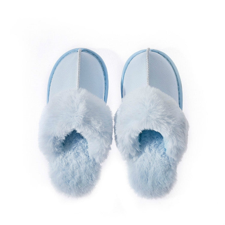 Women Solid Color Warm Plush Slippers, Size:38
