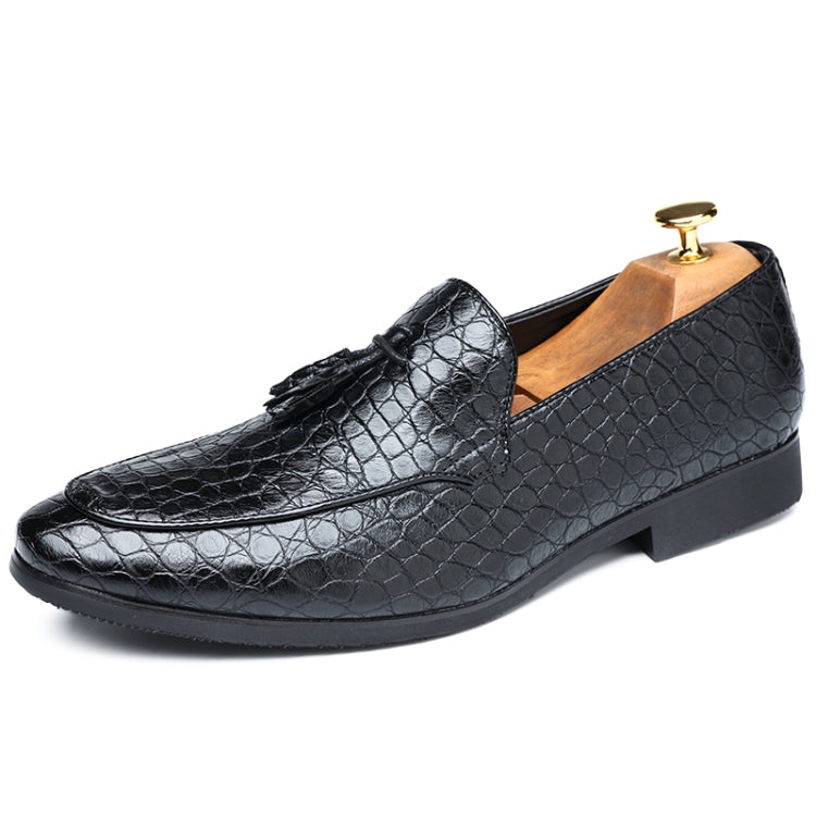 Men Comfortable Gentleman Business Fashion Pointed Dress Men Shoes, Size:39