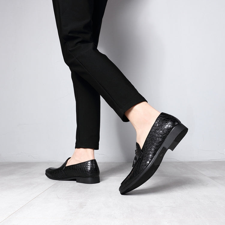 Men Comfortable Gentleman Business Fashion Pointed Dress Men Shoes, Size:39