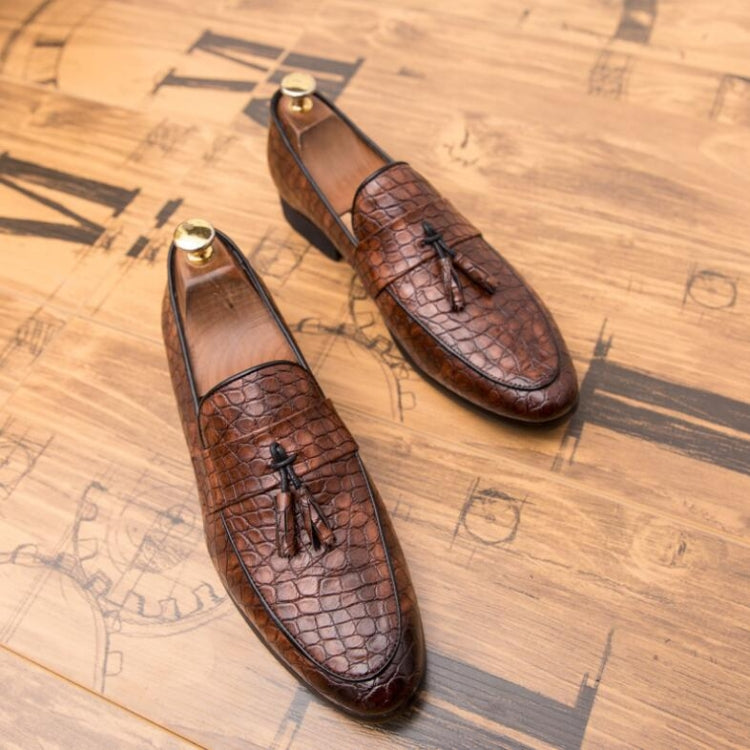 Men Comfortable Gentleman Business Fashion Pointed Dress Men Shoes, Size:39