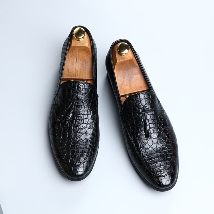 Men Comfortable Gentleman Business Fashion Pointed Dress Men Shoes, Size:42