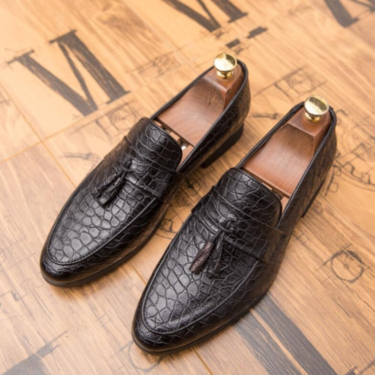 Men Comfortable Gentleman Business Fashion Pointed Dress Men Shoes, Size:46