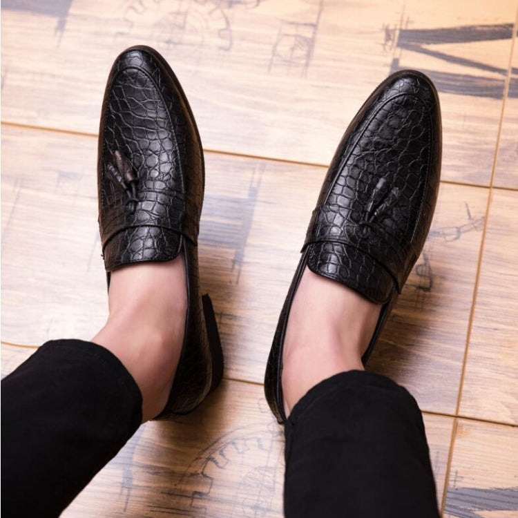 Men Comfortable Gentleman Business Fashion Pointed Dress Men Shoes, Size:46