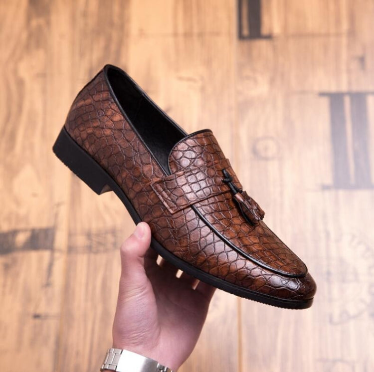 Men Comfortable Gentleman Business Fashion Pointed Dress Men Shoes, Size:46