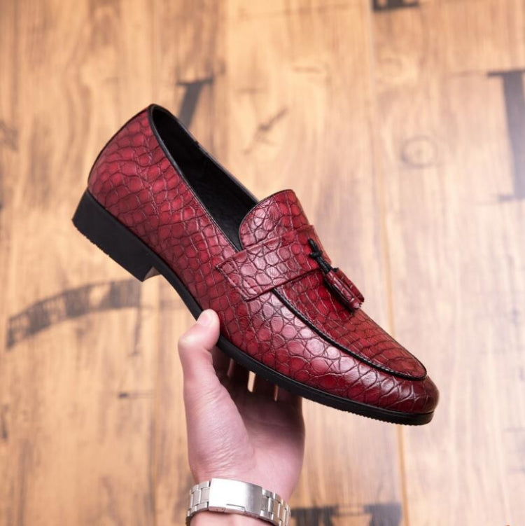 Men Comfortable Gentleman Business Fashion Pointed Dress Men Shoes, Size:47