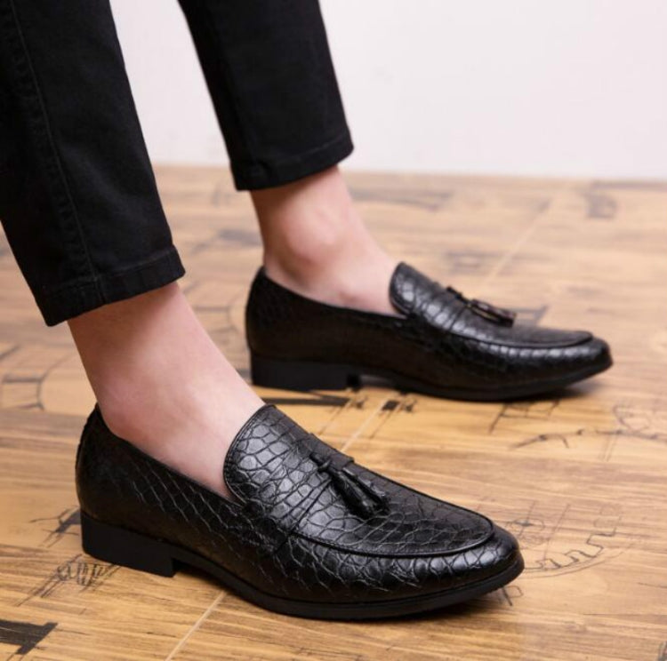 Men Comfortable Gentleman Business Fashion Pointed Dress Men Shoes, Size:47
