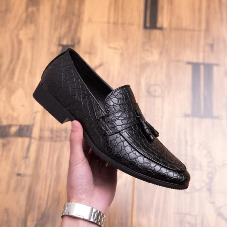 Men Comfortable Gentleman Business Fashion Pointed Dress Men Shoes, Size:47