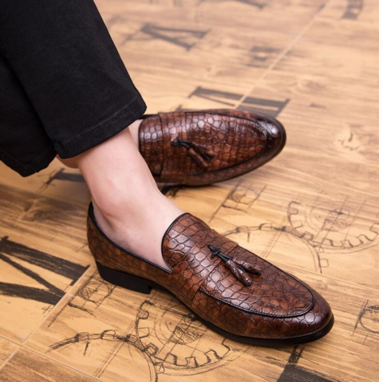 Men Comfortable Gentleman Business Fashion Pointed Dress Men Shoes, Size:47