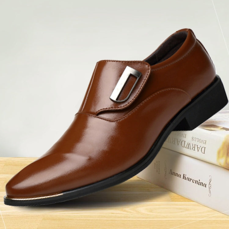 Spring Casual Tide Shoes Dress Shoes Men British Pointed Shoes, Size:47