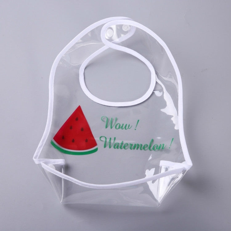 Leakproof Transparent Baby Bib Foldable EVA Waterproof Rice Bib