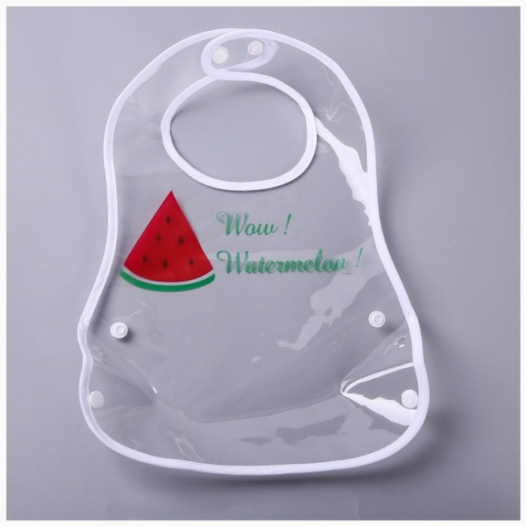 Leakproof Transparent Baby Bib Foldable EVA Waterproof Rice Bib