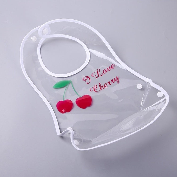 Leakproof Transparent Baby Bib Foldable EVA Waterproof Rice Bib