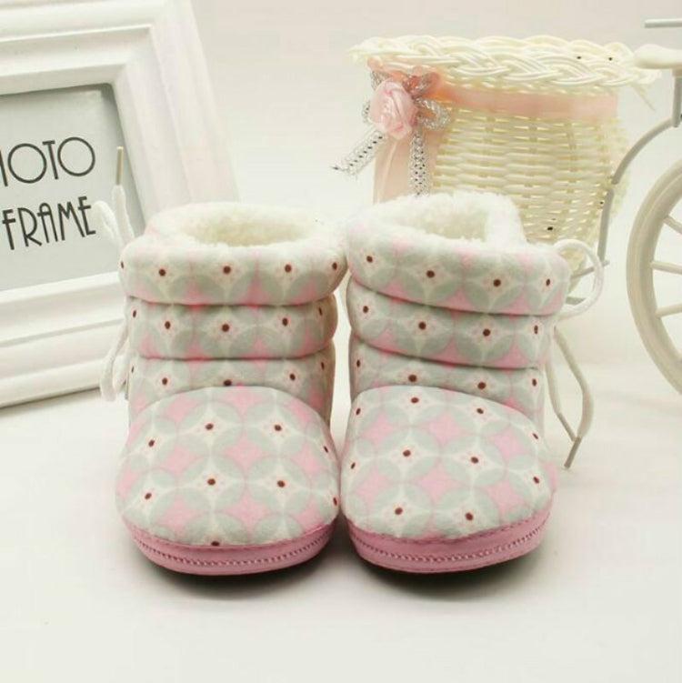 Baby Toddler Thick Cotton Soft Bottom Warm Boots, Baby age:0-12 Months