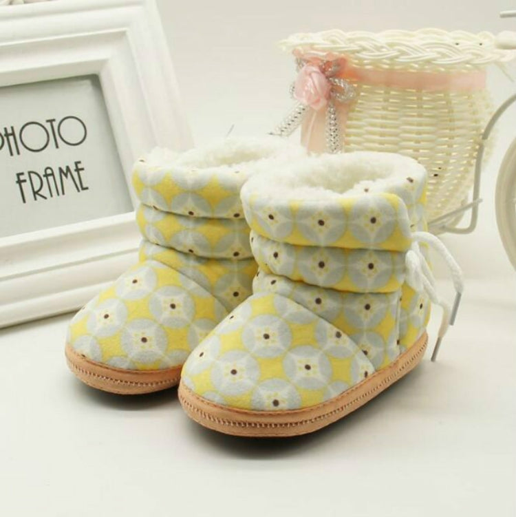 Baby Toddler Thick Cotton Soft Bottom Warm Boots, Baby age:0-12 Months
