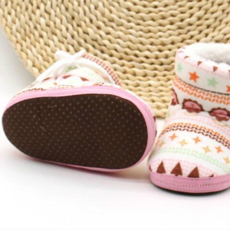 Baby Toddler Thick Cotton Soft Bottom Warm Boots, Baby age:0-12 Months