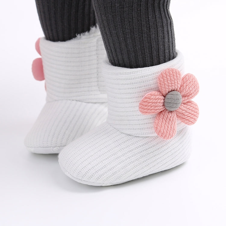 Baby Warm Fleece Knit  Booties Crib Shoes, Size:11
