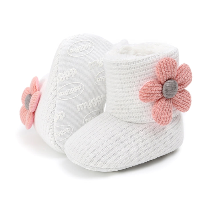 Baby Warm Fleece Knit  Booties Crib Shoes, Size:11