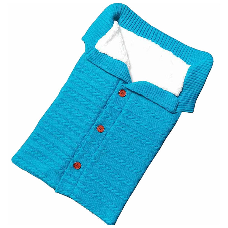 Warm Soft Cotton Knitting Envelope Newborn Baby Sleeping Bag