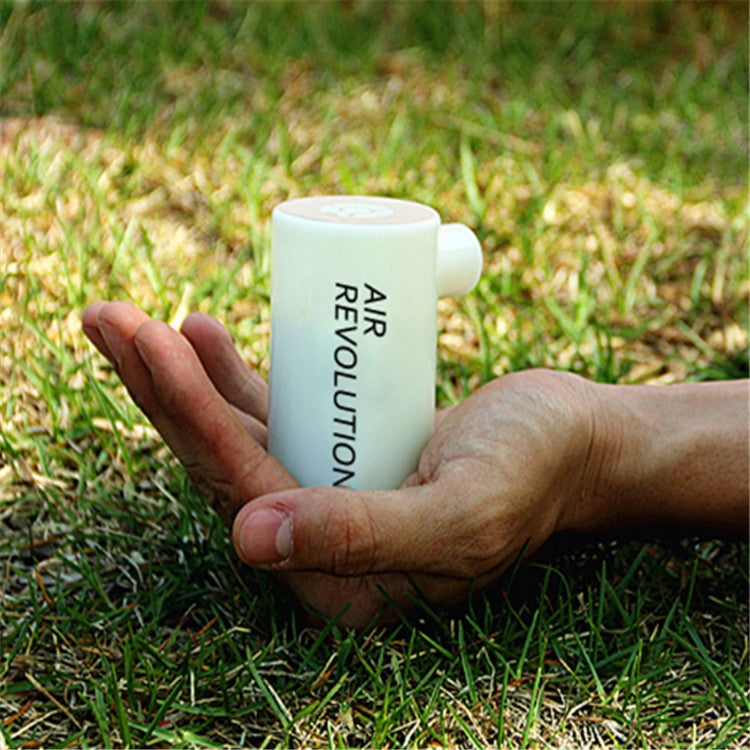 Mini Multifunctional Electric Charging Air Pump Without Charging Cable(White)