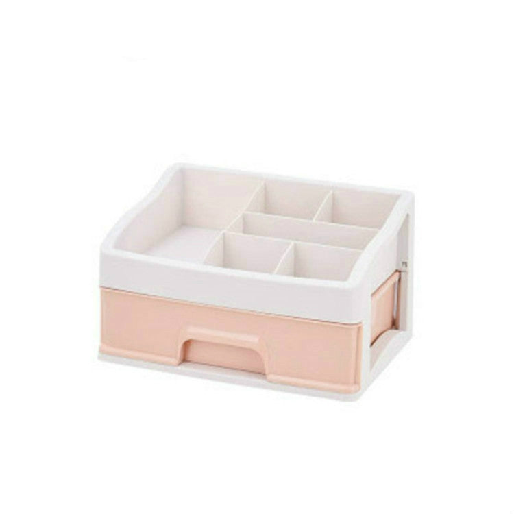 2 PCS Plastic Storage Drawer Makeup Desktop Storage Box, Size:1 Layer