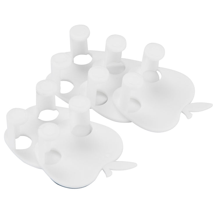 5 PCS Paste Type Socket Hook Power Socket Plug Organizing Rack