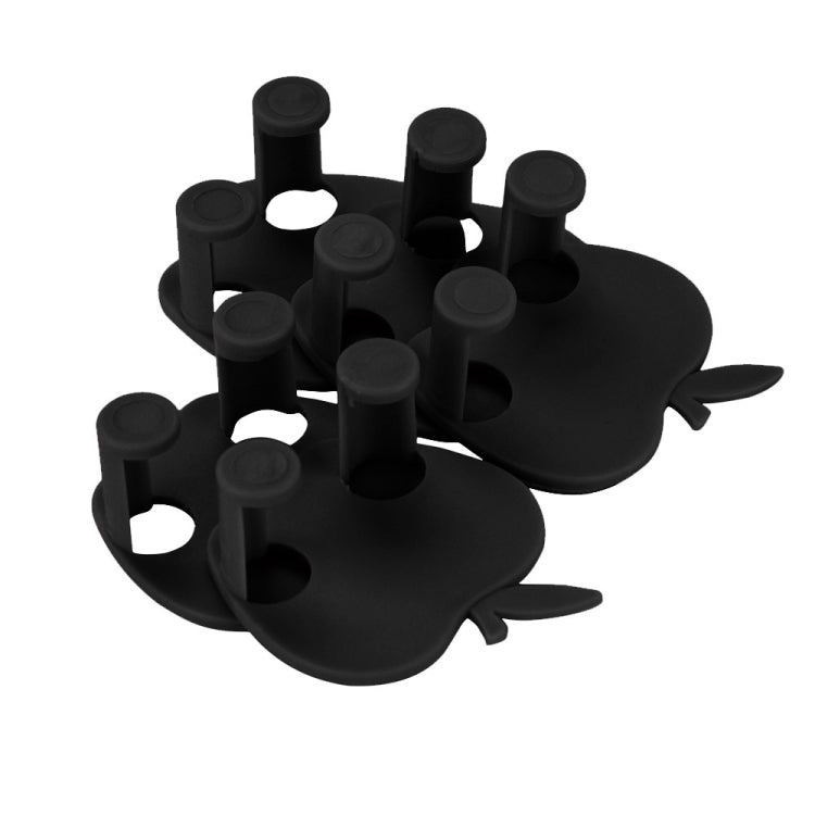 5 PCS Paste Type Socket Hook Power Socket Plug Organizing Rack