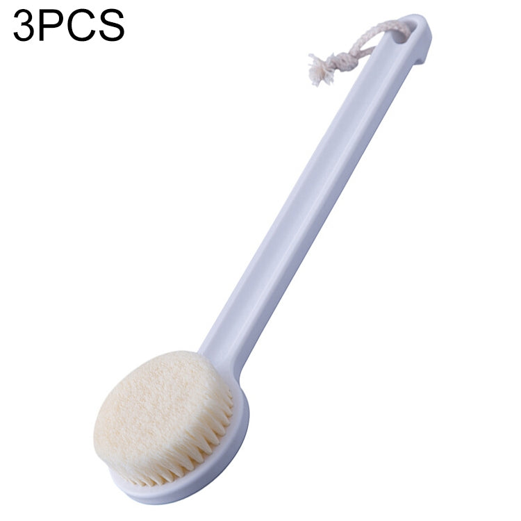 3 PCS Long Handle Peeling Bath Brush Adult Soft Fur Back Brush