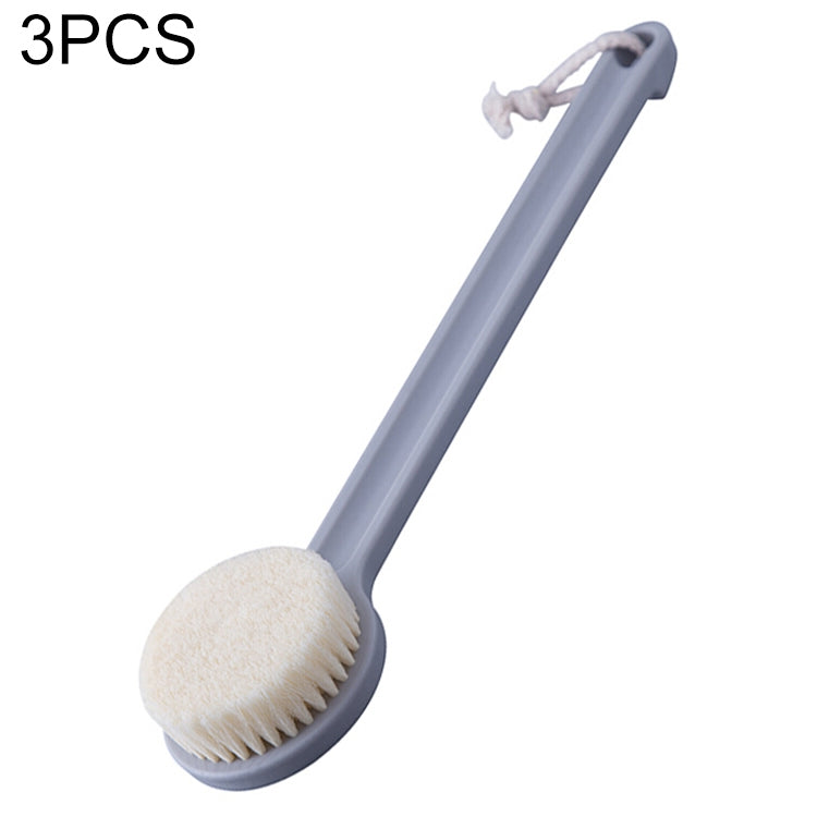 3 PCS Long Handle Peeling Bath Brush Adult Soft Fur Back Brush