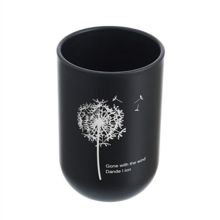 Simple Cute Brushing Cup Couple Plastic Mouthwash Cup, Pattern:Dandelion