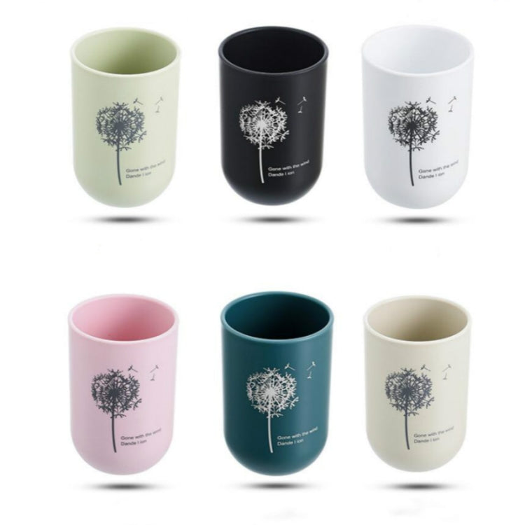 Simple Cute Brushing Cup Couple Plastic Mouthwash Cup, Pattern:Dandelion