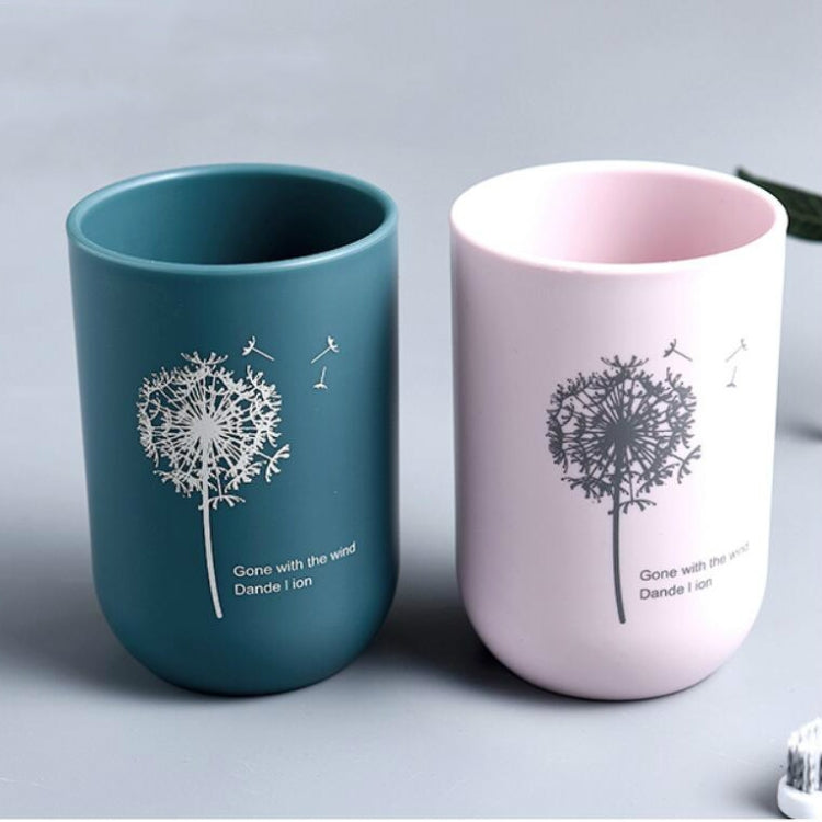 Simple Cute Brushing Cup Couple Plastic Mouthwash Cup, Pattern:Dandelion