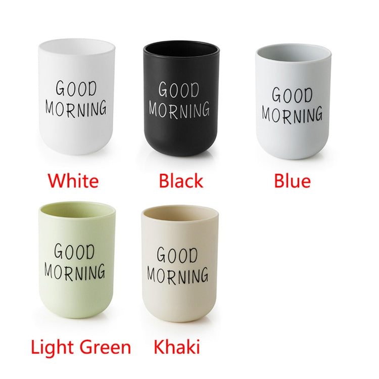Simple Cute Brushing Cup Couple Plastic Mouthwash Cup, Pattern:Word