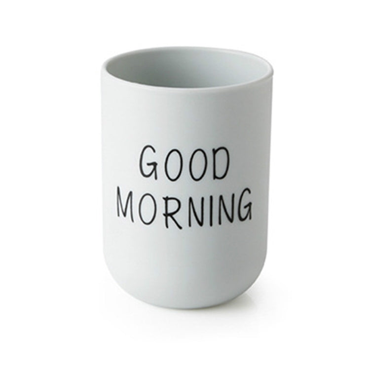 Simple Cute Brushing Cup Couple Plastic Mouthwash Cup, Pattern:Word