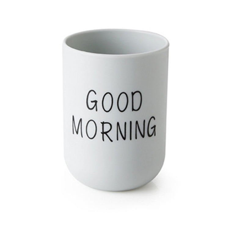 Simple Cute Brushing Cup Couple Plastic Mouthwash Cup, Pattern:Word