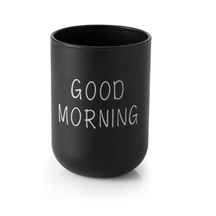 Simple Cute Brushing Cup Couple Plastic Mouthwash Cup, Pattern:Word